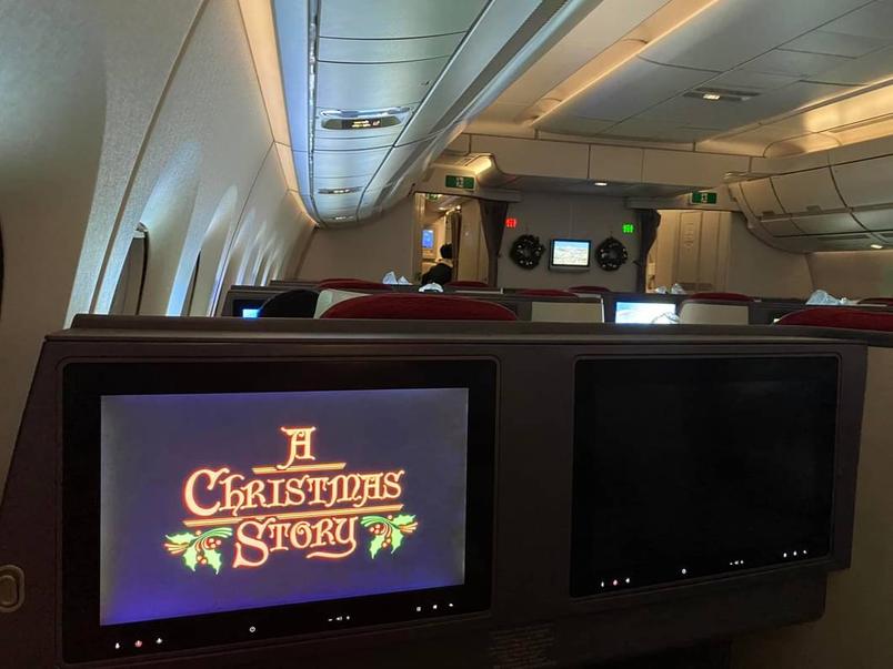 Business Class on Ethiopean Airlines. Flying from Manchester to Addis Ababa on Christmas Day 2023.