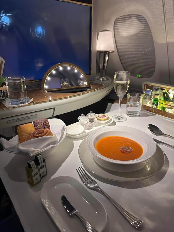 Emirates A380 First-Class from Dubai to Bali