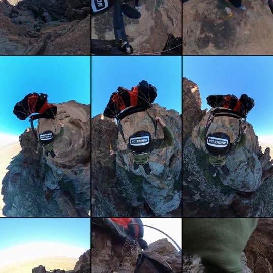 Base jumper crashes into the mountain