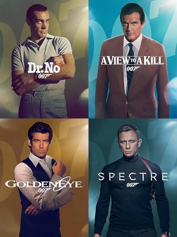 Amazon Prime Video has edited posters for several James Bond films and removed the gun from Bond’s hand.