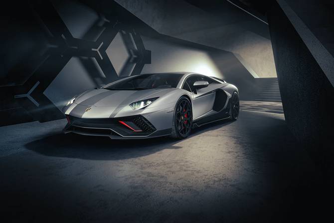 The Lamborghini Aventador SVJ does Movember