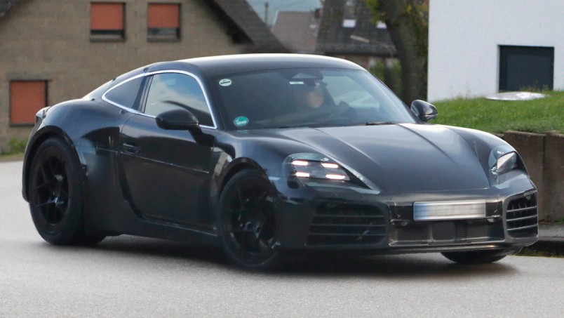 2026 electric Porsche 983 Cayman spotted