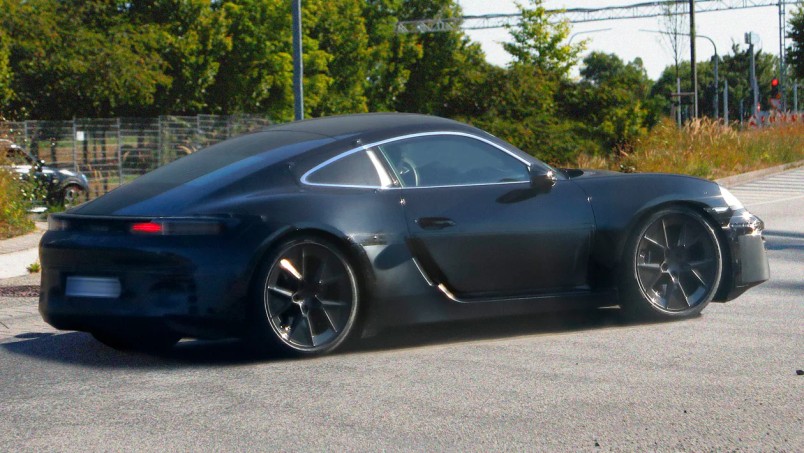 2026 electric Porsche 983 Cayman spotted
