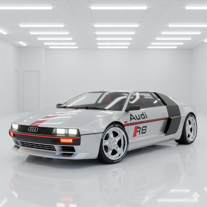 This retro Audi R8 looks like it was released in the 80s. What do you think?