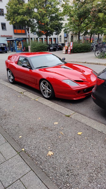 Ferrari Breadvan Hommage by Niels van Roij spotted in Munich, Germany (based on a Ferrari 550 Maranello)