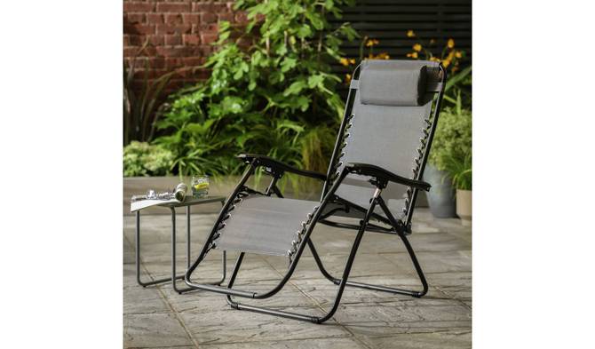 Zero Gravity Metal Sun Lounger £20.00 from Argos