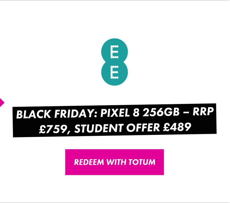 Pixel 8 128GB £429 / 256GB £489 from EE/Totum
