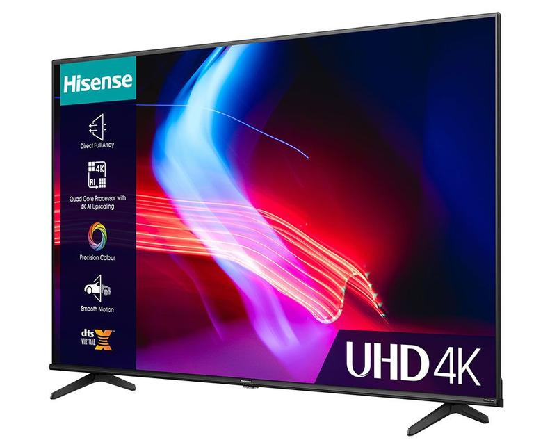 Hisense 50A6KTUK 50" inch 4K DLED TV (2023 Model)  £236 with Freeview, HDR10, HLG, Dolby Vision, 5 Years Warranty