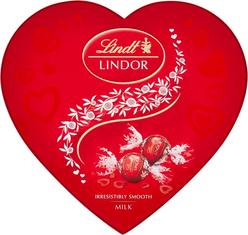Lindt Lindor Heart Milk Chocolate Truffles Box £4 (approx 16 truffles)
