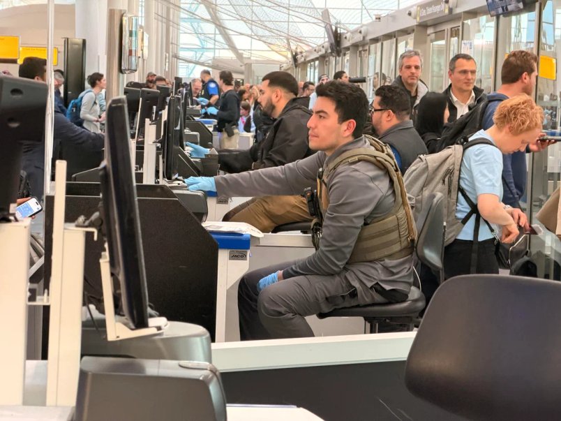 Shocking scenes at JFK airport in New York where U.S. Immigration and Customs Enforcement (ICE) agents are now manning the check-in desks