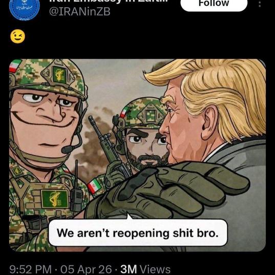 Iran trolling Trump about opening the