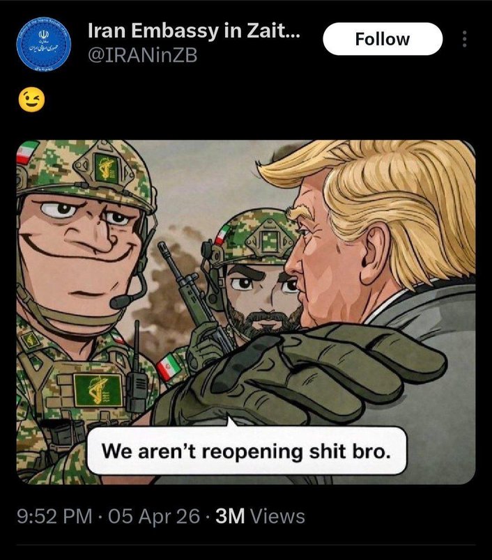 Iran trolling Trump about opening the Strait of Hormuz