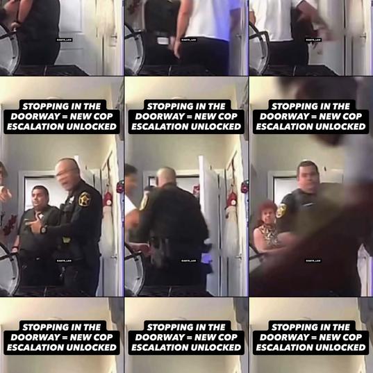 The police arrest a man for closing a