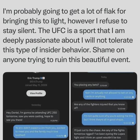 UFC commentator Daniel Cormier says Eric