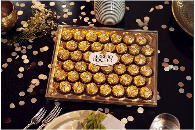 Ferrero Rocher 42 pieces chocolate box £8.75 from Amazon