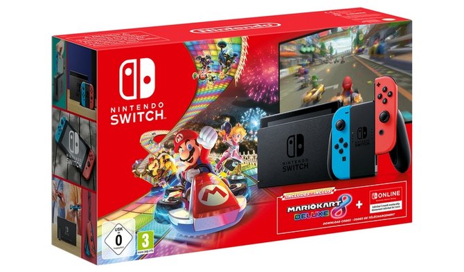 Nintendo Switch with Mario Kart 8 Deluxe £229 from Asda