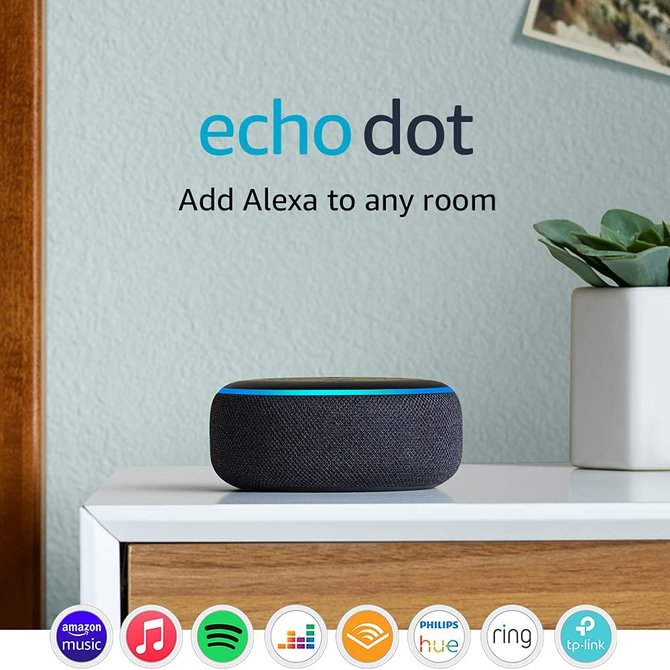 2 x Echo Dot (3rd Gen) Smart speaker with Alexa £29 from Amazon
