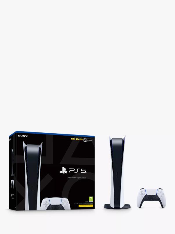 PlayStation 5  disc console £459.99 / digital console £369.99 + 2 year guarantee from John Lewis