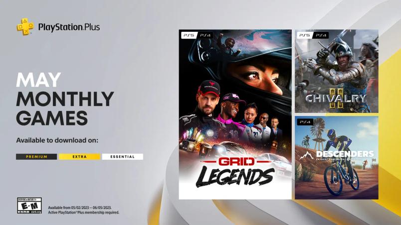 Free PlayStation Plus (May 2023) games: GRID Legends, Chivalry 2 & Descenders