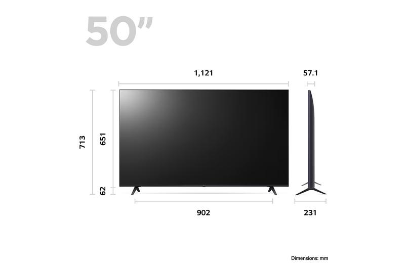 LG 50" inch 50UR80006LJ (2023) LED HDR 4K Ultra HD TV Freeview Play/Freesat HD £309
