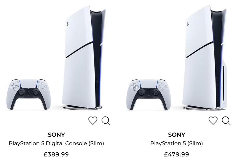 New PlayStation 5 PS5 Slim console: Digital £389.99 / with Disk £479.99 + free £50 voucher from House of Fraser