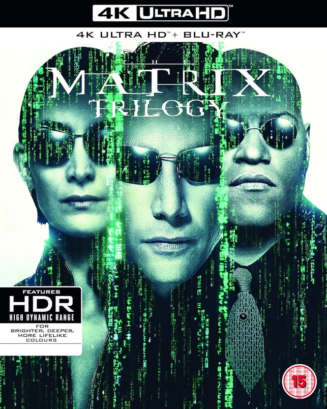 The Matrix Trilogy 4K Ultra HD Blu-Ray £16.79 from Amazon