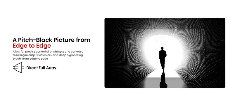 Hisense 65" inch UHD 4K TV 65E6KTUK - Direct Full Array LEDs, Dolby Vision, YouTube, Freeview £389