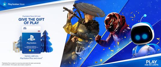 PlayStation Digital Gift Cards 15% off + extra 5% off: £20 → £16.14 | £40 → £32.29 | £50 → £40.37 | £70 → £56.52 | £100 → £80.60