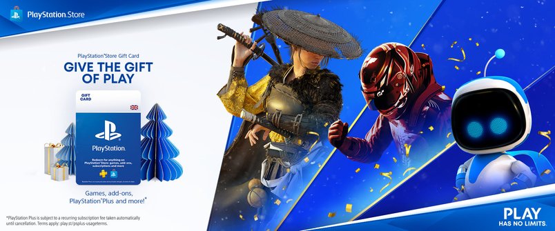 PlayStation Digital Gift Cards 15% off + extra 5% off: £20 → £16.14 | £40 → £32.29 | £50 → £40.37 | £70 → £56.52 | £100 → £80.60