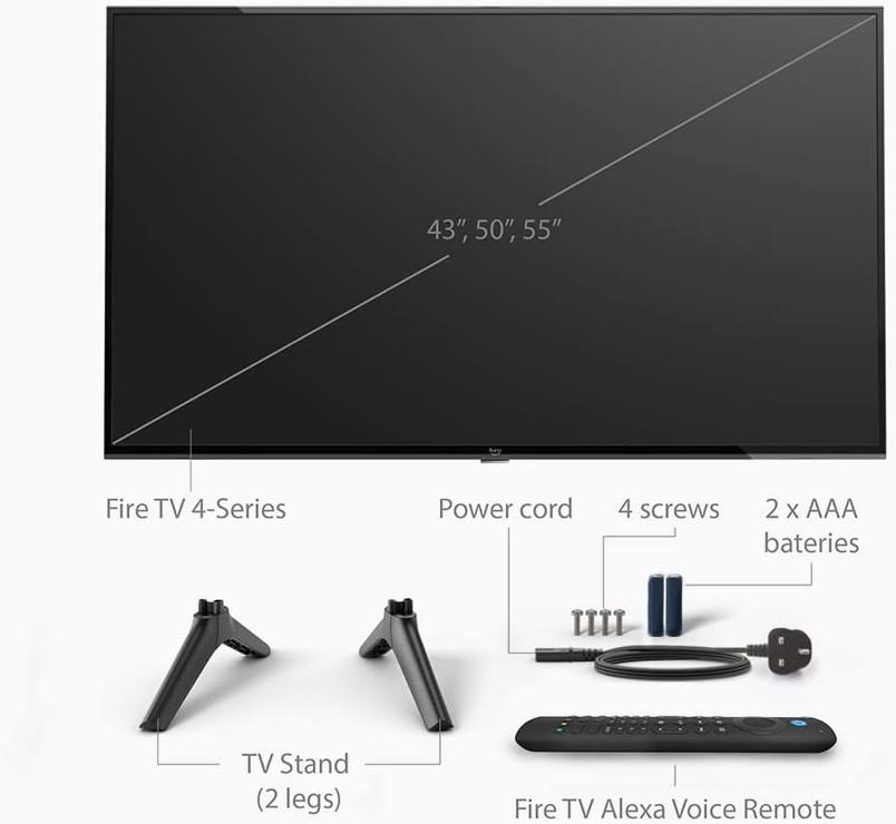 Amazon Fire TV 55" inch 4-series 4K UHD TV (4K55N400U) £149.99 - Black Friday Prime Exclusive