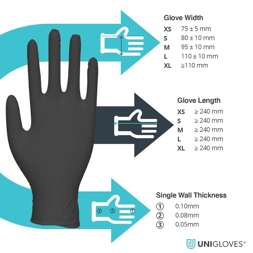 Unigloves Nitrile Gloves GP0035 Multipurpose, powder free and latex free Disposable Gloves, Box of 100 £2.13 from Amazon