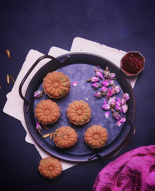 Khoya Badam Peda / Milk Almond Fudge.