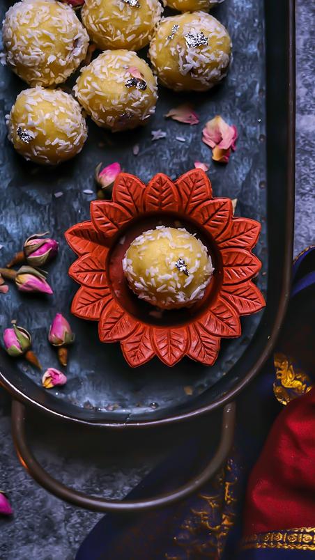 Holi special easy Khowa Coconut Ladoo