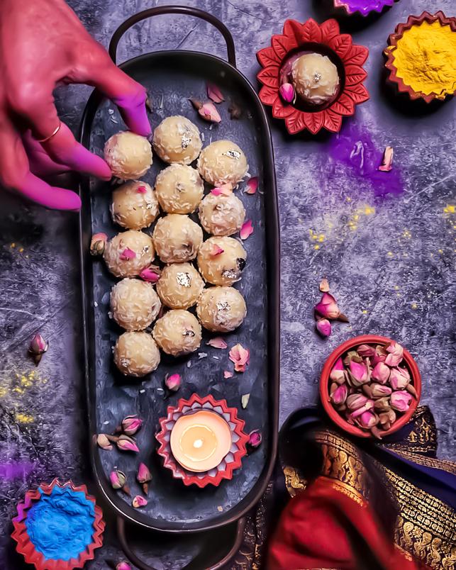 Holi special easy Khowa Coconut Ladoo