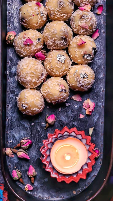 Holi special easy Khowa Coconut Ladoo
