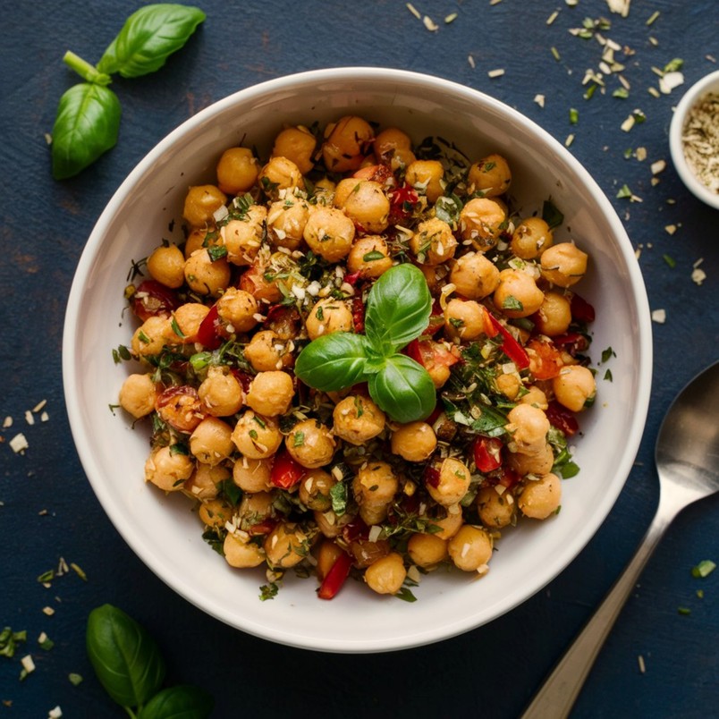 Colorful Chimichurri Chickpea Salad Recipe
