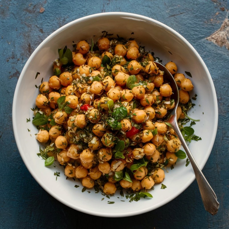 Colorful Chimichurri Chickpea Salad Recipe