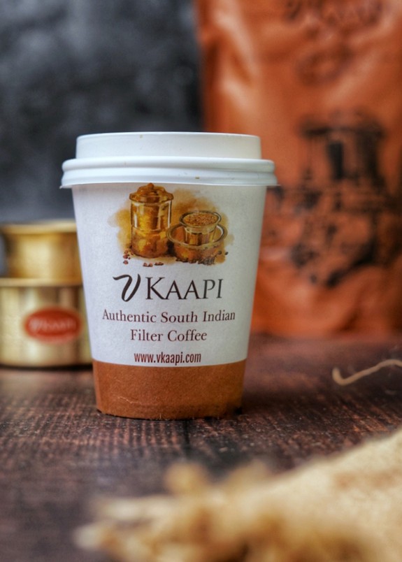 Kaapi, South Indian filter coffee is a traditional drink made from finely ground coffee beans mixed with chicory. Unlike instant coffee that