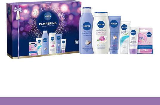 NIVEA Pampering Moments Gift Set (6 Products) – The Perfect Treat for Her - £9.50