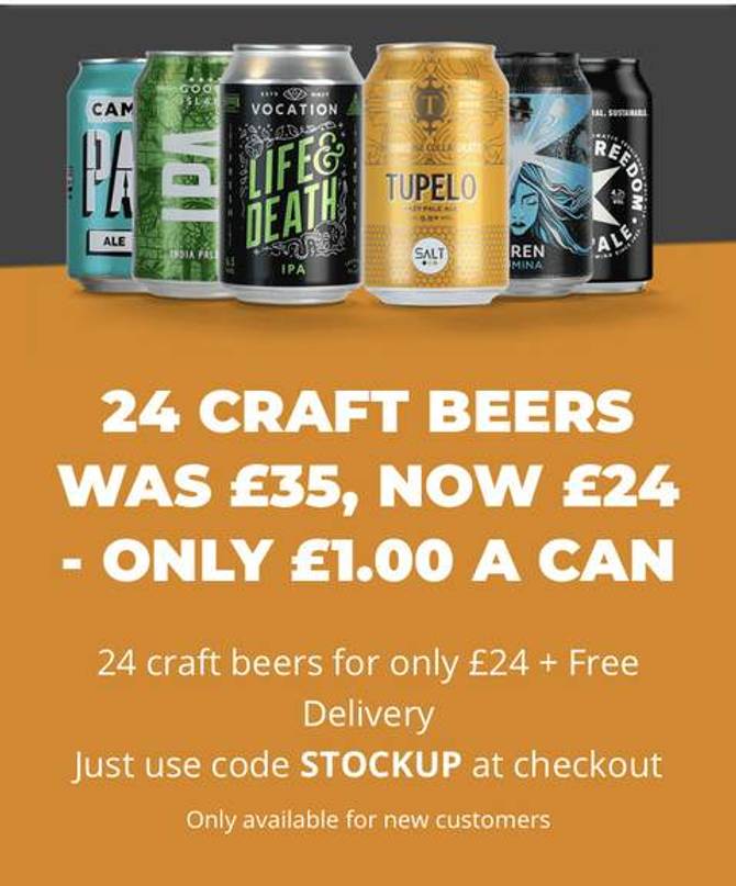 24 craft beers for £24 from Beer Hawk