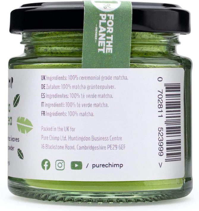 PureChimp Ceremonial Grade Matcha Green Tea Powder 50g £4.53 Prime / £4.49 non-Prime from Amazon