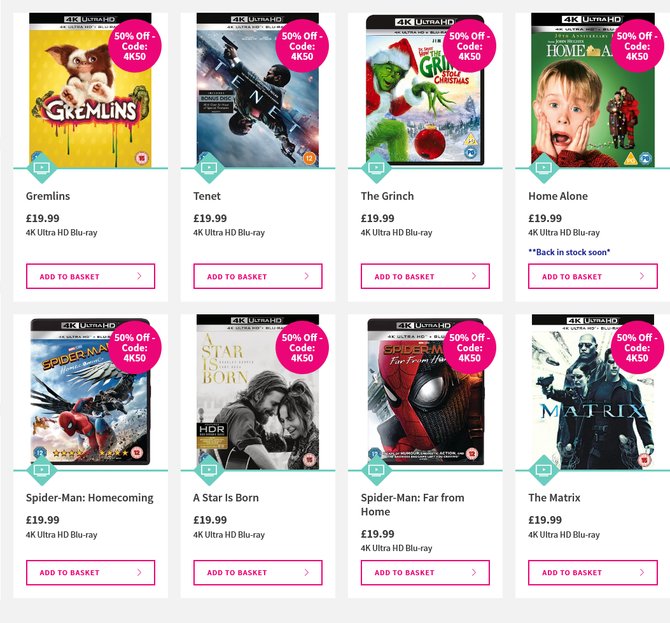 Home Alone 30th Anniversary Edition Blu-Ray + 4K Ultra HD  £9.99 from HMV