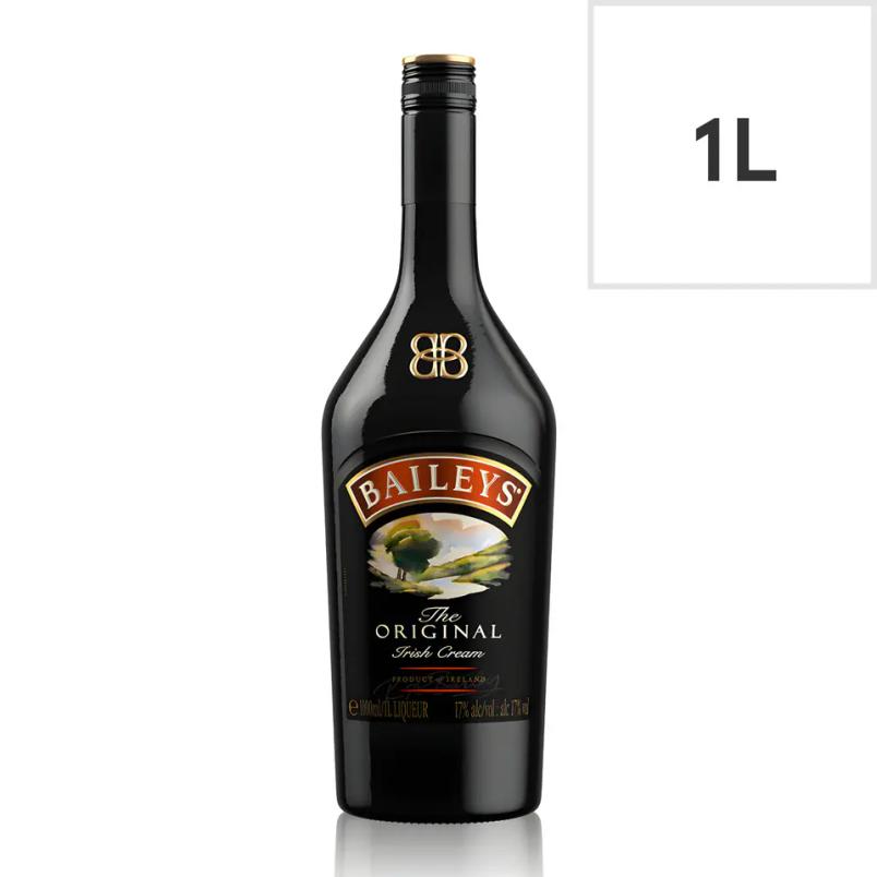 Bailey's 1 litre Original Irish Cream bottles £10 from Tesco