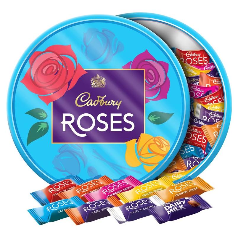 Tubs of Quality Street, Roses, Heroes £3.89 from Tesco