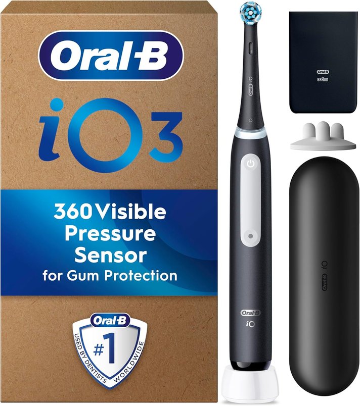 Oral-B iO 3 Matte Black Electric Toothbrush - £49.99