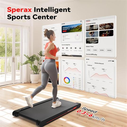 Perax 4-in-1 Vibration Walking Pad, Portable Under-Desk Treadmill  £89.99