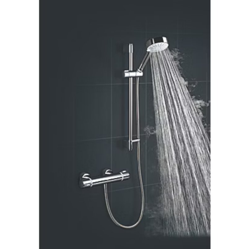 Mira Atom EV Rear-Fed Exposed Chrome Thermostatic Mixer Shower £84.79 with code 10MIRA.