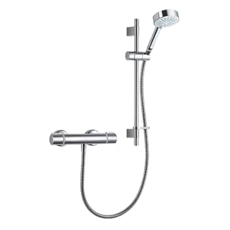 Mira Atom EV Rear-Fed Exposed Chrome Thermostatic Mixer Shower £84.79 with code 10MIRA.