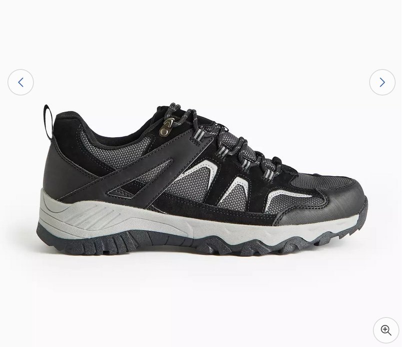 Black Suede Hiking Trainers for £9.60