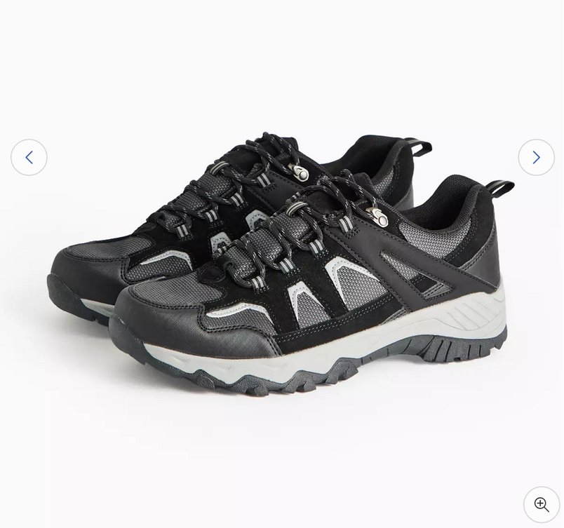 Black Suede Hiking Trainers for £9.60